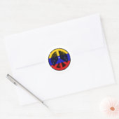 Vrede in Venezuela Ronde Sticker (Envelop)