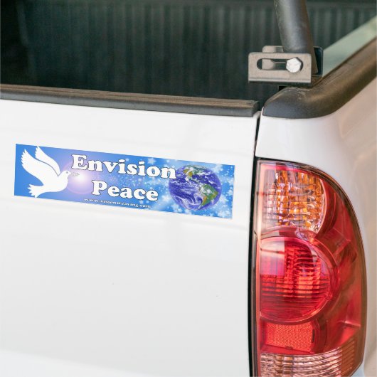 Vrede in zicht bumpersticker (Op Truck)