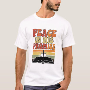 "Vrede in Zijn Belofte" Christelijk T-shirt