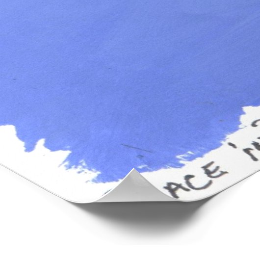 Vrede in zwart-wit poster (Hoek)