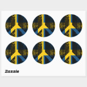 Vrede in Zweden Ronde Sticker (Vel)