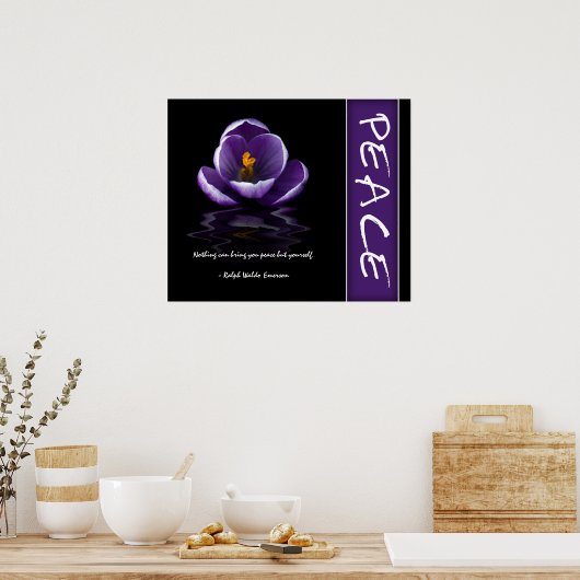Vrede Inspirerend Poster (Keuken)
