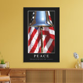 Vrede: Inspirerend prijsopgave 1 Canvas Afdruk (Insitu (Woonkamer))