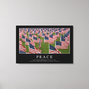 Vrede: Inspirerend prijsopgave 2 Canvas Afdruk