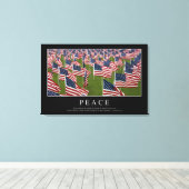 Vrede: Inspirerend prijsopgave 2 Canvas Afdruk (Insitu (Houten vloer))