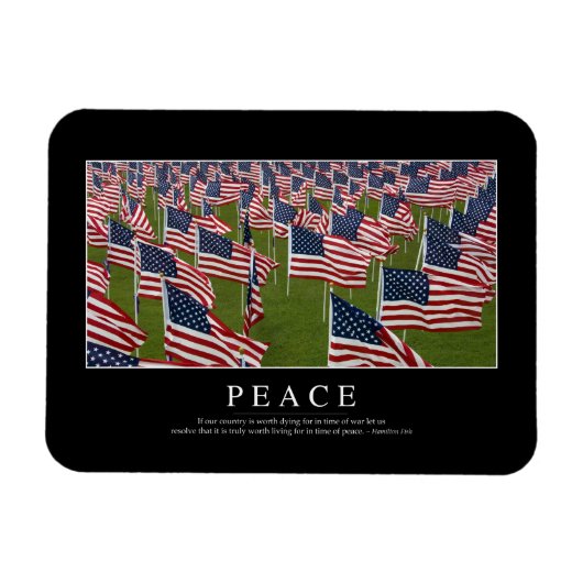 Vrede: Inspirerend prijsopgave 2 Magneet (Horizontaal)