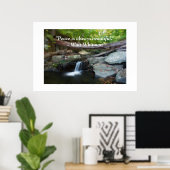 Vrede is altijd mooi poster (Thuiskantoor)