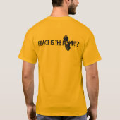 vrede is de bom t-shirt (Achterkant)