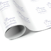 Vrede Is Een Dagelijkse Toezegging Quote Cadeaupapier (Rol Hoek)