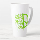 Vrede is een keuze latte mok (Rechterhoek)