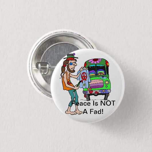 Vrede is geen harde Button (Voorkant /achterkant)