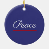 Vrede is goed keramisch ornament (Achterkant)