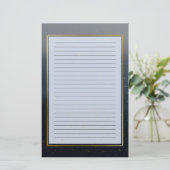 Vrede is Gouden Gevoerde Briefpapier (Staand voorkant)