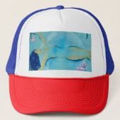 Vrede is in jou - honkbalhoeden trucker pet (Voorkant)