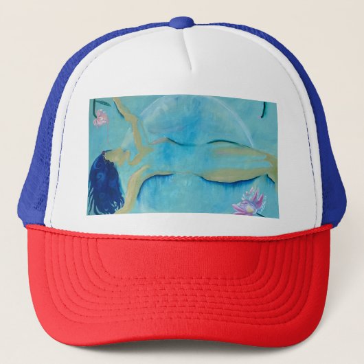 Vrede is in jou - honkbalhoeden trucker pet (Voorkant)