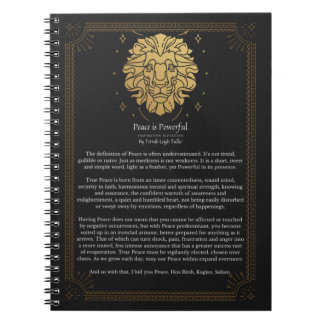 Vrede is krachtig notitieboek