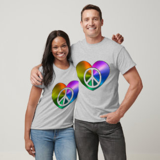 Vrede is liefde is vrede t-shirt
