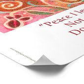 Vrede is mijn poster met John 14:27 vers (Hoek)