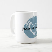 Vrede is mogelijk koffiemok (Voorkant links)