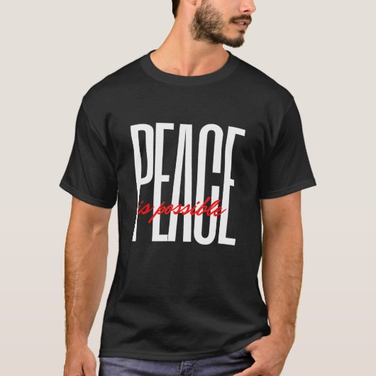 Vrede is mogelijk t-shirt (Voorkant)