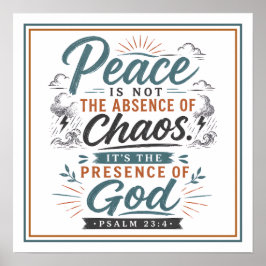 Vrede Is Niet Afwezigheid Van Chaos Spirituele Cit Poster