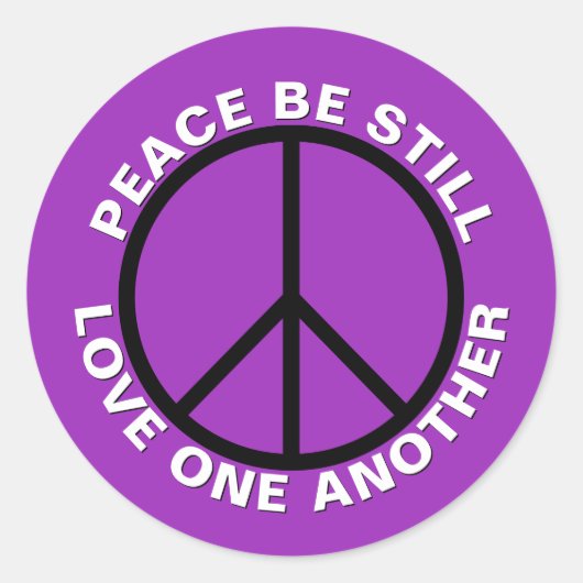 Vrede is nog steeds verliefd op een ander helder P Ronde Sticker (Voorkant)