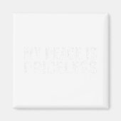 Vrede is onbetaalbaar Geestelijk Gezondheid Bewust Magneet (Voorkant)