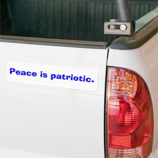 Vrede is patriottisch bumpersticker (Op Truck)