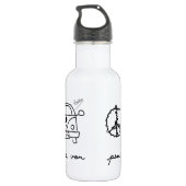 Vrede, Jam, leef in een Van Waterfles (Achterkant)