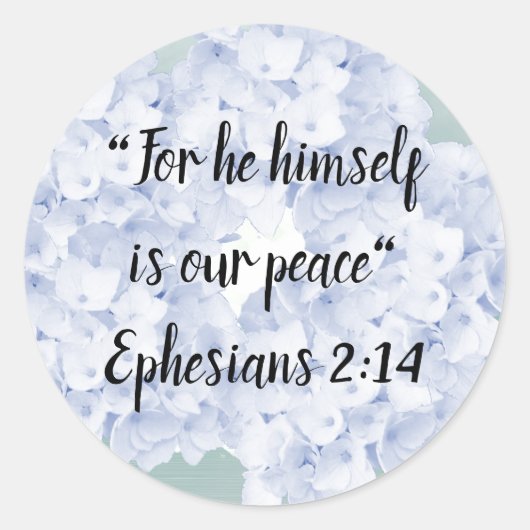 Vrede Jezus is onze Sticker voor de vredesronde (Voorkant)