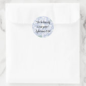 Vrede Jezus is onze Vrede Ronde Sticker (Tas)