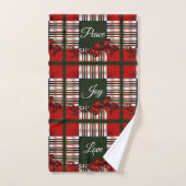 Vrede, Joy, Liefde, Kerstmis op maat Bad Handdoek (Handdoek)