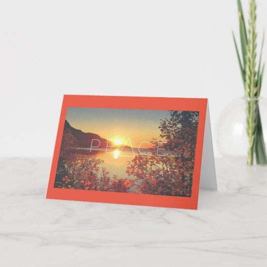 VREDE, JOY, LOVE EN LAUGHTER-kaart Bedankkaart (Voorkant)