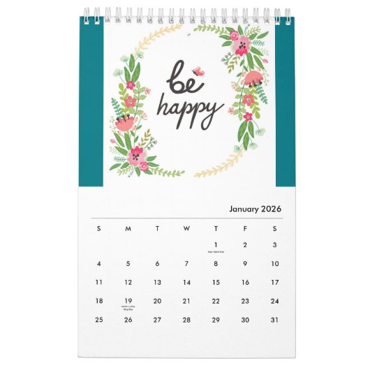 Vrede, kalender, yoga, energie, chic, zen, buddha, kalender (Jan 2026)