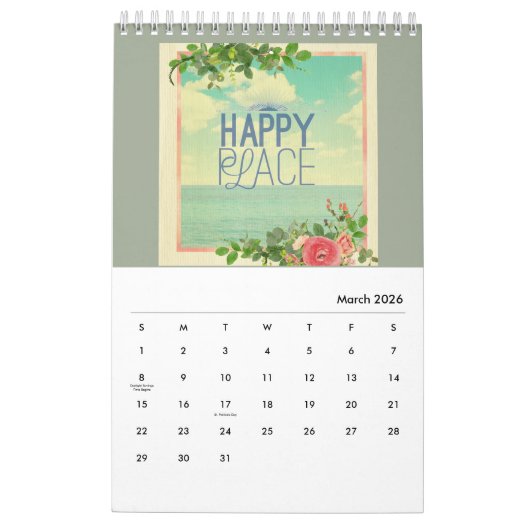 Vrede, kalender, yoga, energie, chic, zen, buddha, kalender (Mar 2026)