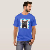 Vrede - kat (donker) T-shirt (Voorkant volledig)