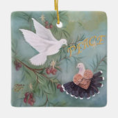 Vrede keramisch ornament (Voorkant)