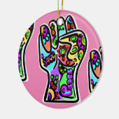 VREDE KERAMISCH ORNAMENT (Links)