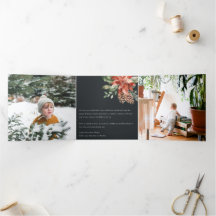 Vrede Kerst Poinsettia Navy Zwart Dennen 3 Foto