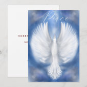 Vrede Kerstvakantie Nieuwjaar Duif Flat Kaart (Voorkant / Achterkant)