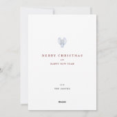 Vrede Kerstvakantie Nieuwjaar Duif Flat Kaart (Achterkant)