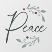 Vrede kerstvenster of wandkoeling raamsticker (Vel)