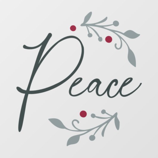 Vrede kerstvenster of wandkoeling raamsticker (Vel)