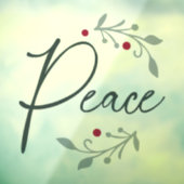 Vrede kerstvenster of wandkoeling raamsticker (Vel 3)