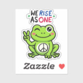 VREDE KIKKER - WE RIJZEN ALS ÉÉN STICKERS (Vel)