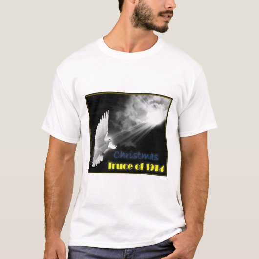 Vrede komt tussen de oorlogswolken van 1914 t-shirt (Voorkant)