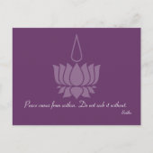 Vrede komt uit de Briefkaarten van de boeddha - pr (Voorkant)