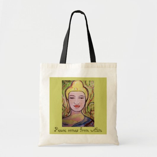 Vrede komt van binnen de Canvas tas (Voorkant)