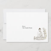 Vrede komt van binnenuit Boeddha Kaart (Achterkant)