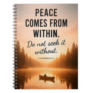 🕊️ Vrede Komt Van Binnenuit Dagelijkse Inspiratie Notitieboek